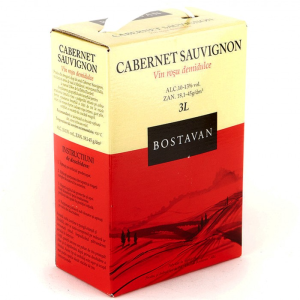 Вино червоне напівсолодке Bostavan Cabernet Sauvignon 3 літри